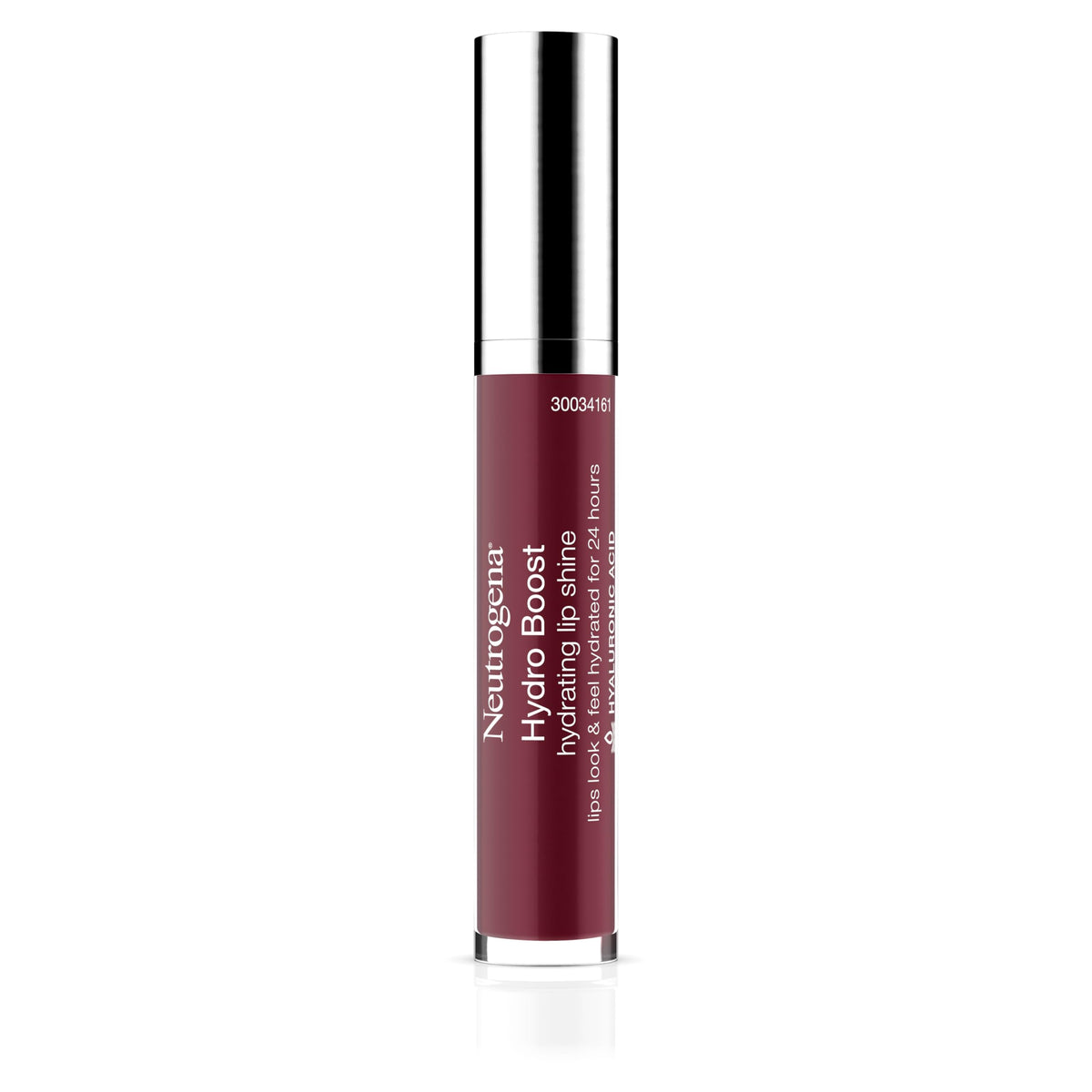 Neutrogena Soft Mulberry front tube showing glossy color and portable size benefit