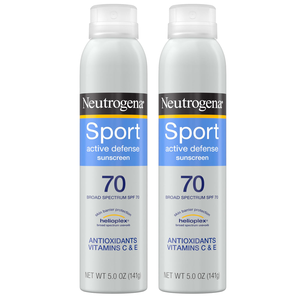 Neutrogena front packaging showing SPF 70 for quick protection