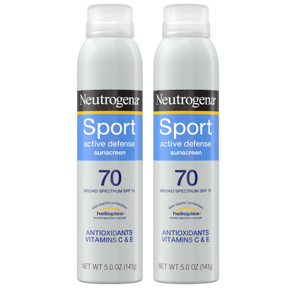 Neutrogena front packaging showing SPF 70 for quick protection