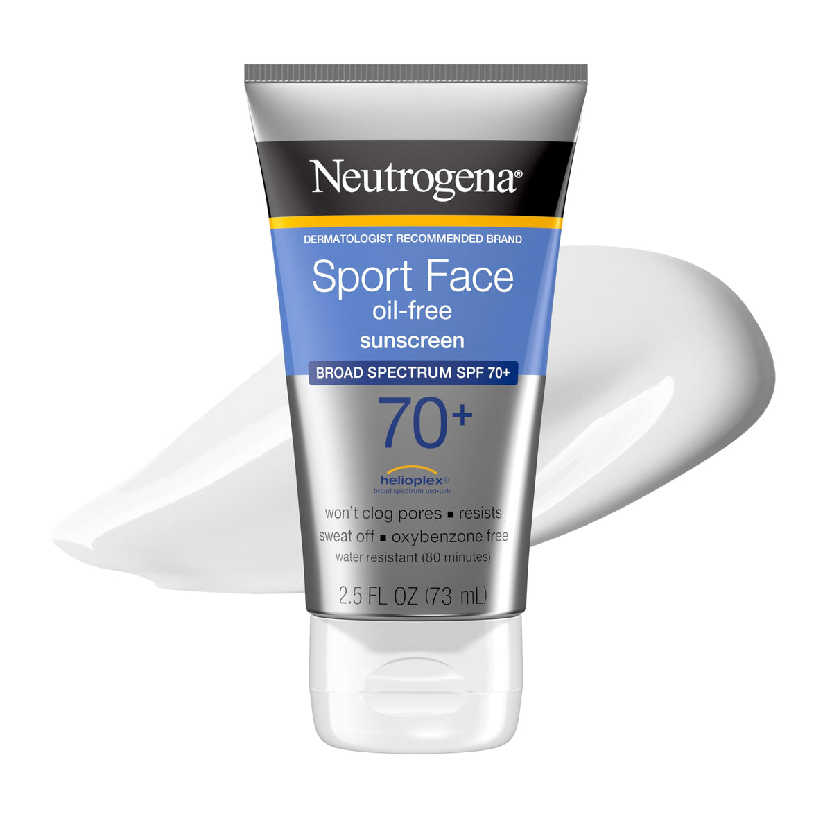 Neutrogena front packaging showing SPF 70+ protection and active use benefit