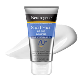 Neutrogena front packaging showing SPF 70+ protection and active use benefit
