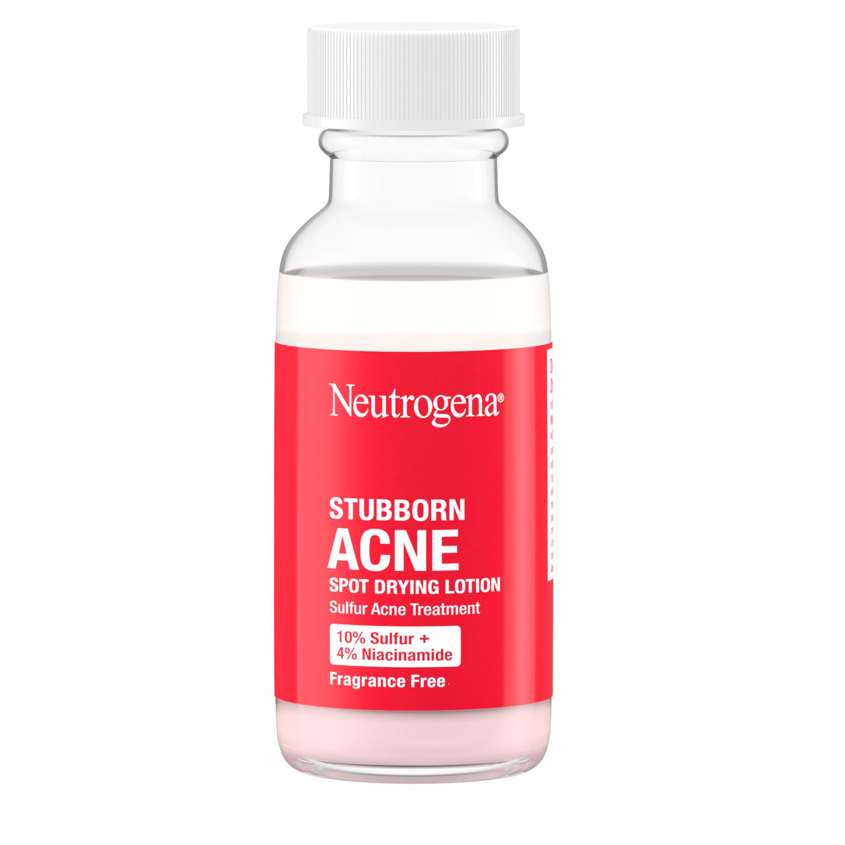 Neutrogena applying lotion with cotton swab directly on a pimple for focused treatment