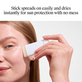 Neutrogena close-up of stick tip texture for smooth, non-greasy coverage benefit