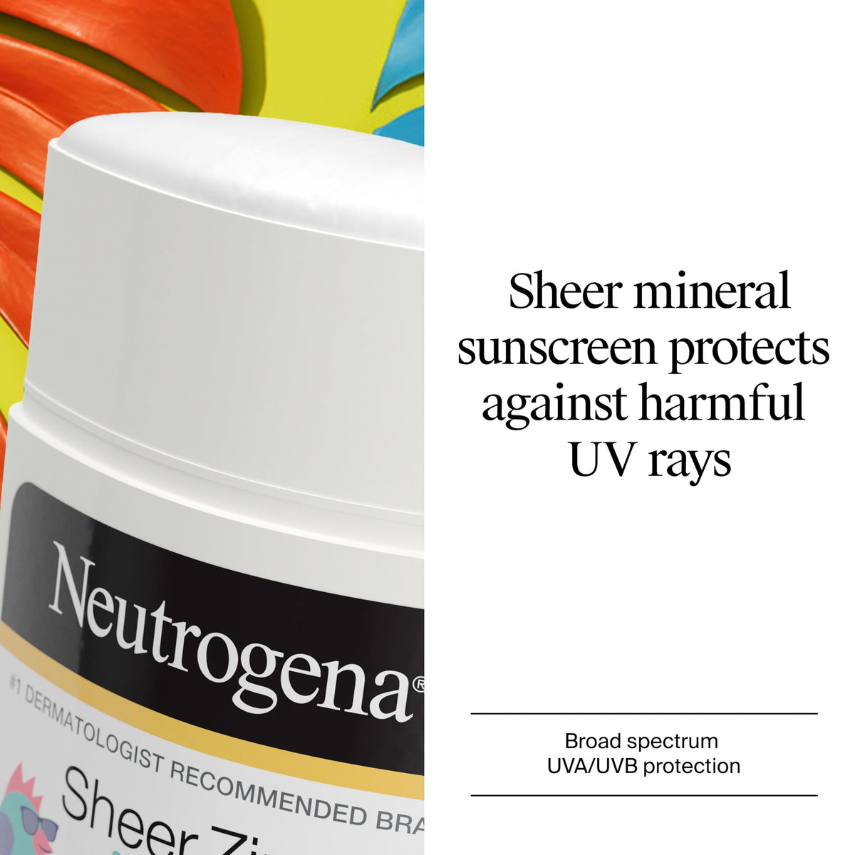 Neutrogena close-up of stick texture showing smooth glide application benefit
