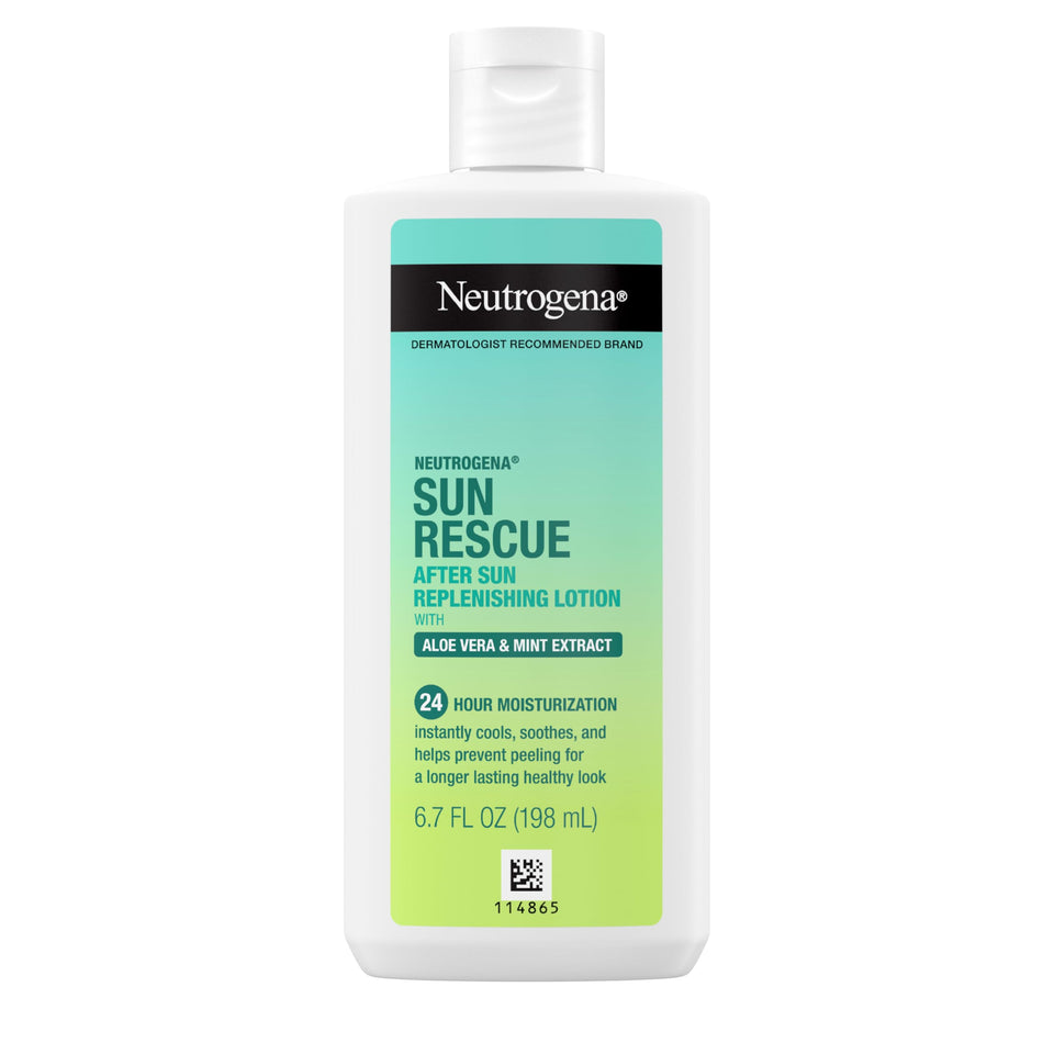 Neutrogena front bottle showing product for quick identification and soothing relief