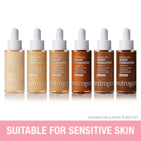 Neutrogena swatch of Light 01 on inner arm showing natural skin-matching and sheer coverage
