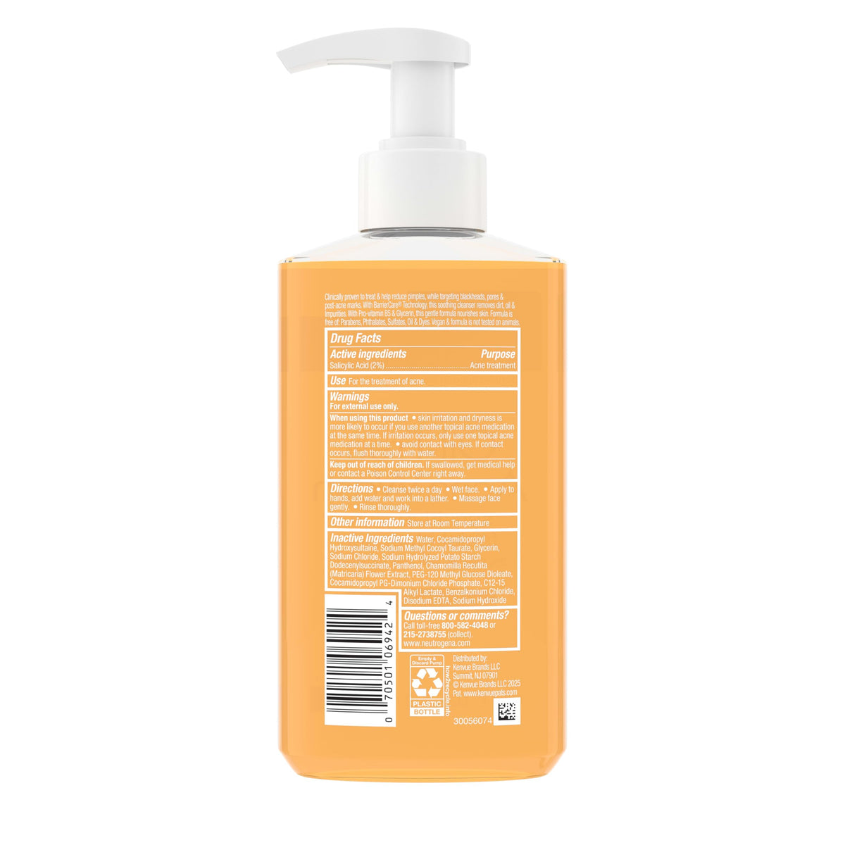 Teen using Neutrogena wash at mirror conveying gentle acne care and confidence