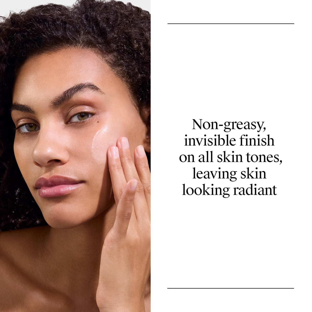 Neutrogena serum texture drops illustrating lightweight, hydrating finish