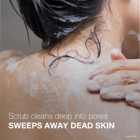 Neutrogena scrub texture close-up with exfoliating beads for smooth skin