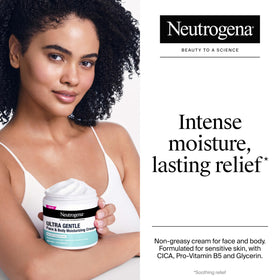 Neutrogena texture closeup reveals creamy consistency for fast absorption benefit