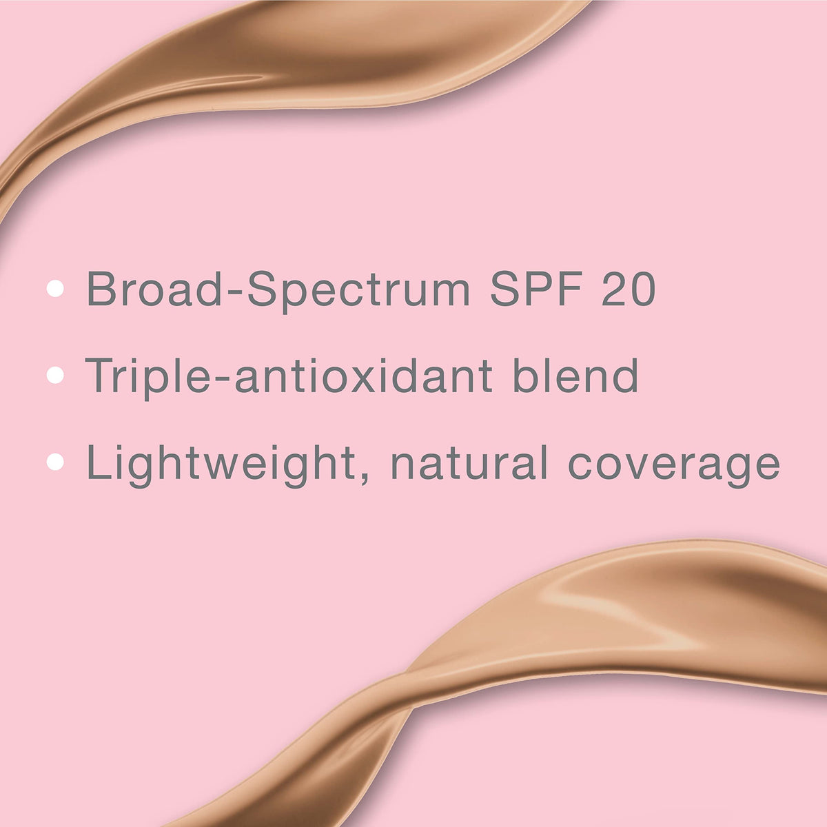 Neutrogena foundation droplet on hand showing lightweight texture and blendability
