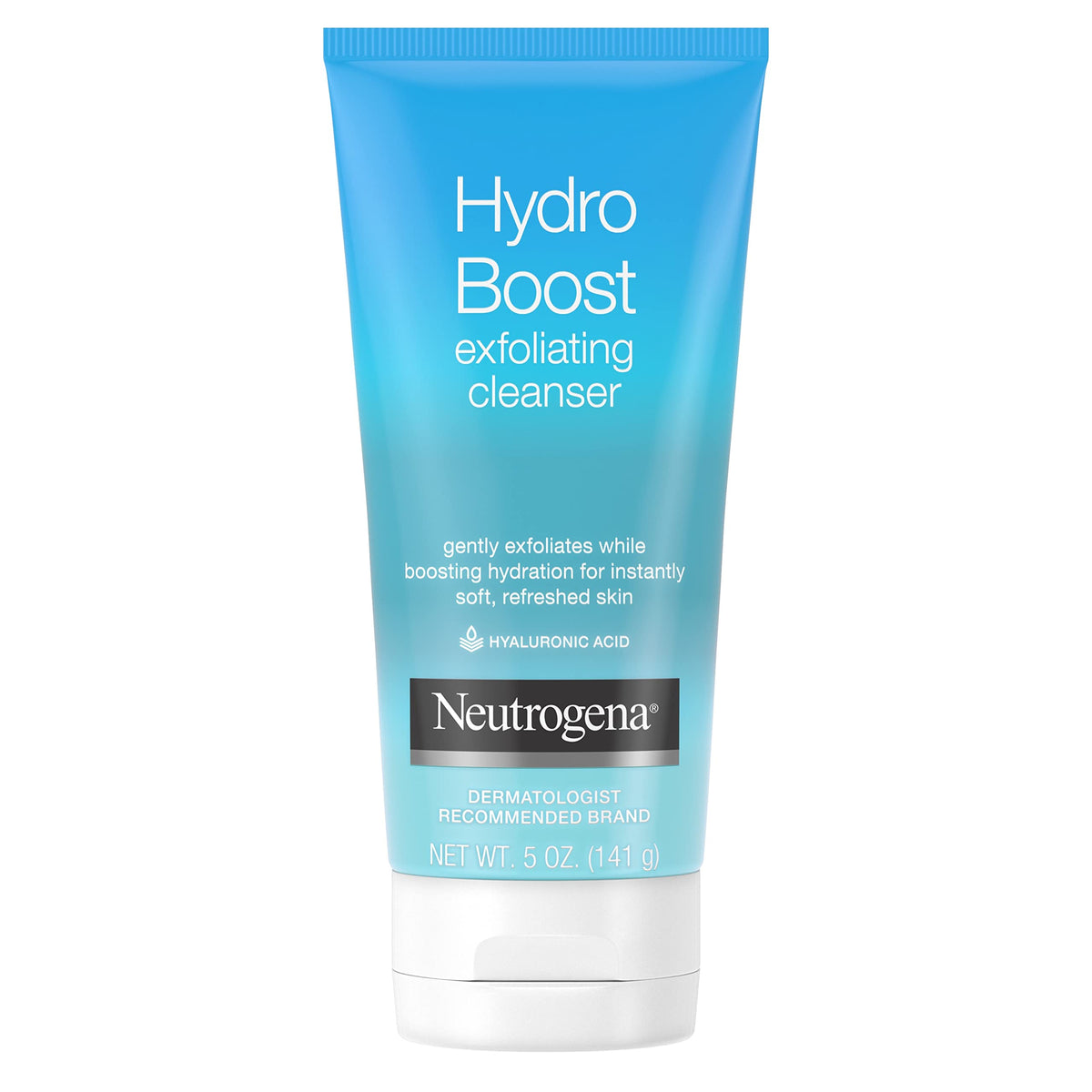 Neutrogena close-up of gel texture with exfoliating particles for gentle smoothing