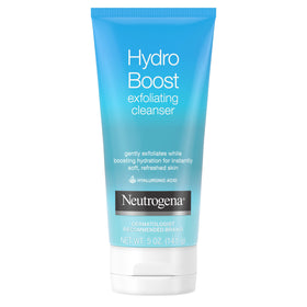 Neutrogena close-up of gel texture with exfoliating particles for gentle smoothing