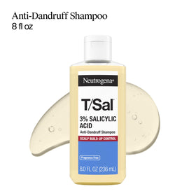 Neutrogena T/Sal back label close-up highlighting ingredients and directions