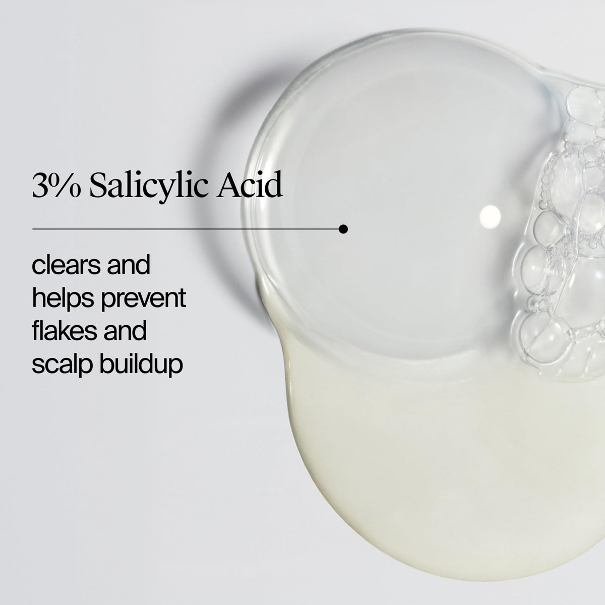 Neutrogena T/Sal lather on hair in shower demonstrating cleansing action