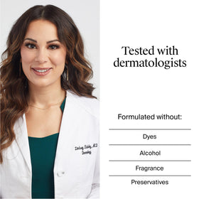 Neutrogena T/Sal+ being massaged into scalp illustrating targeted application