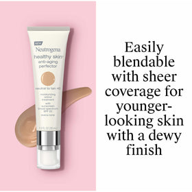 Neutrogena close-up of tube label highlighting retinol and SPF 20 protection
