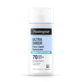 Neutrogena front packaging showing SPF 70 and travel-friendly tube benefit