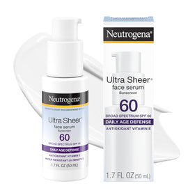 Neutrogena front packaging showing SPF 60 and compact travel-size benefit
