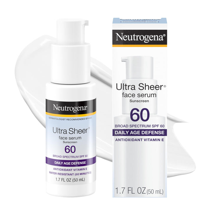 Neutrogena front packaging showing SPF 60 and compact travel-size benefit