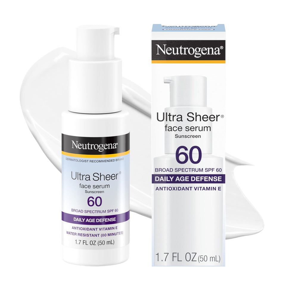 Neutrogena front packaging showing SPF 60 and compact travel-size benefit