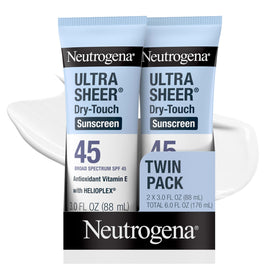 Neutrogena front packaging showing SPF 45 for easy identification and protection