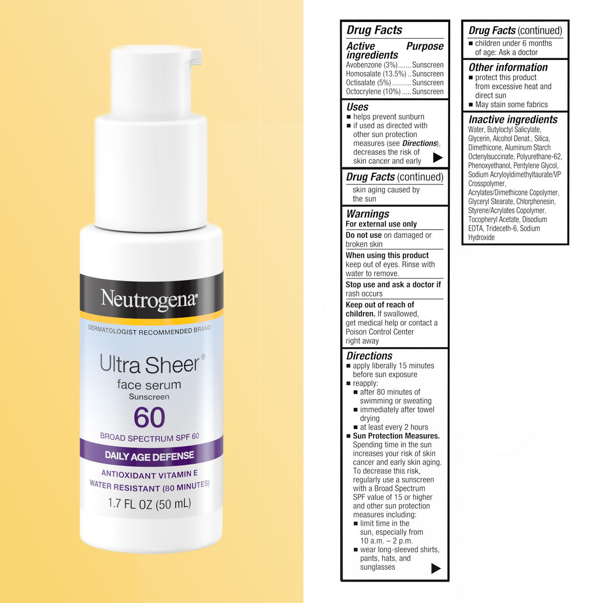 Neutrogena applied outdoors during activity showing water-resistant performance