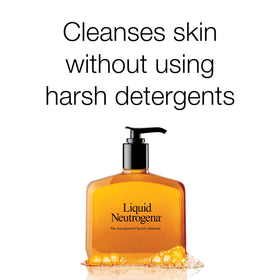 Neutrogena in-use shot washing face demonstrating effective removal of dirt and benefit