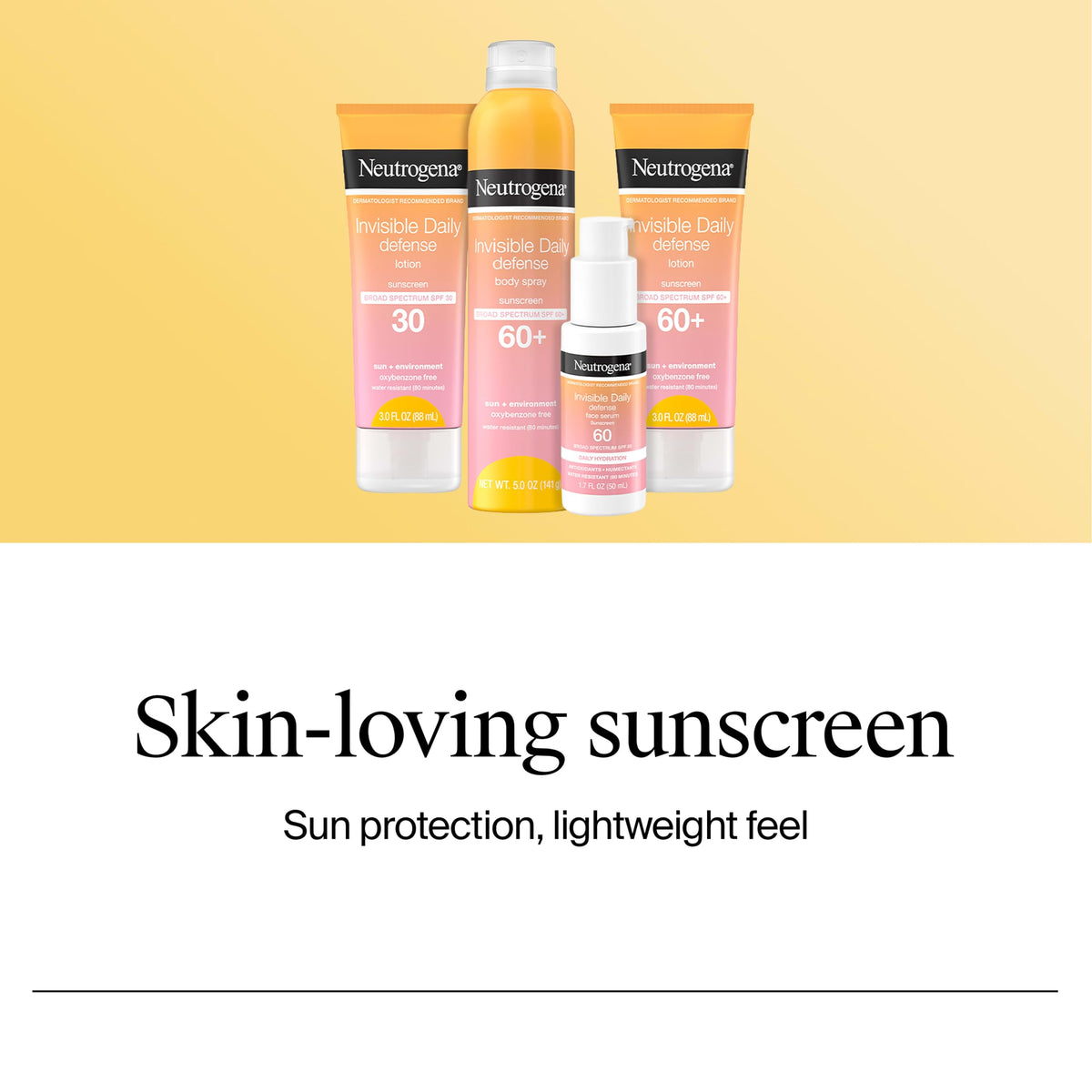 Neutrogena being used while exercising showing water-resistant sun protection
