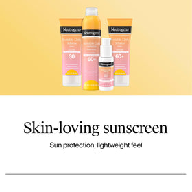 Neutrogena being used while exercising showing water-resistant sun protection
