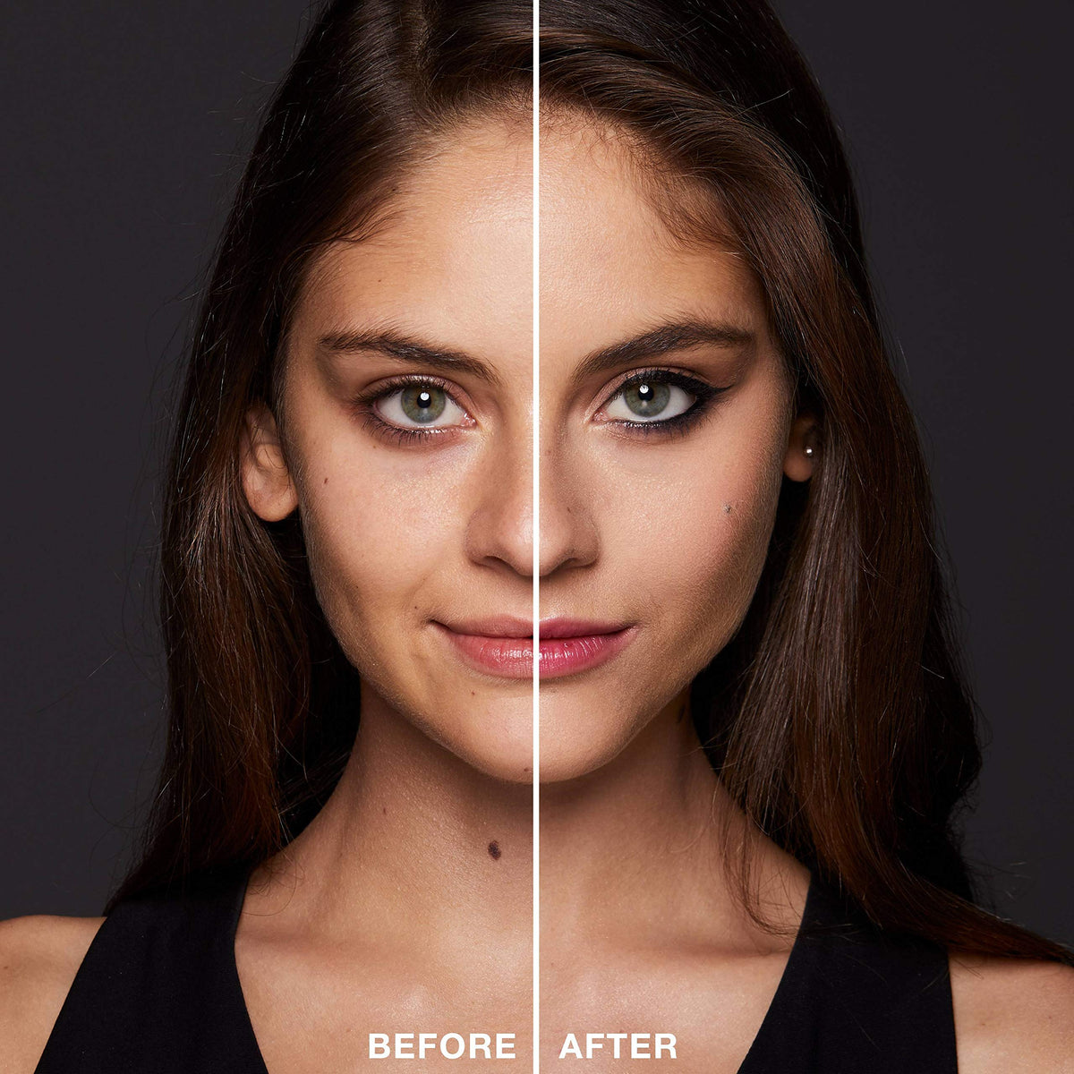 Neutrogena eyeliner with water droplets showing water-resistant wear