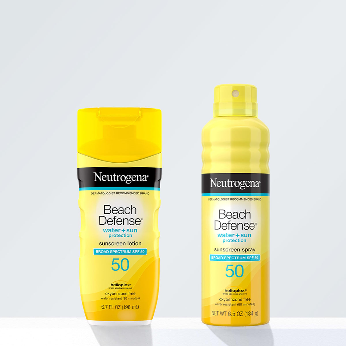 Neutrogena being used near pool to show water-resistant performance