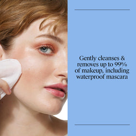 Neutrogena close-up of wipe texture highlighting soft plant-based cloth benefit