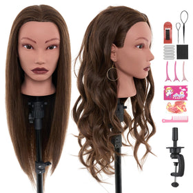 Neverland front-facing mannequin head showing length and styling options