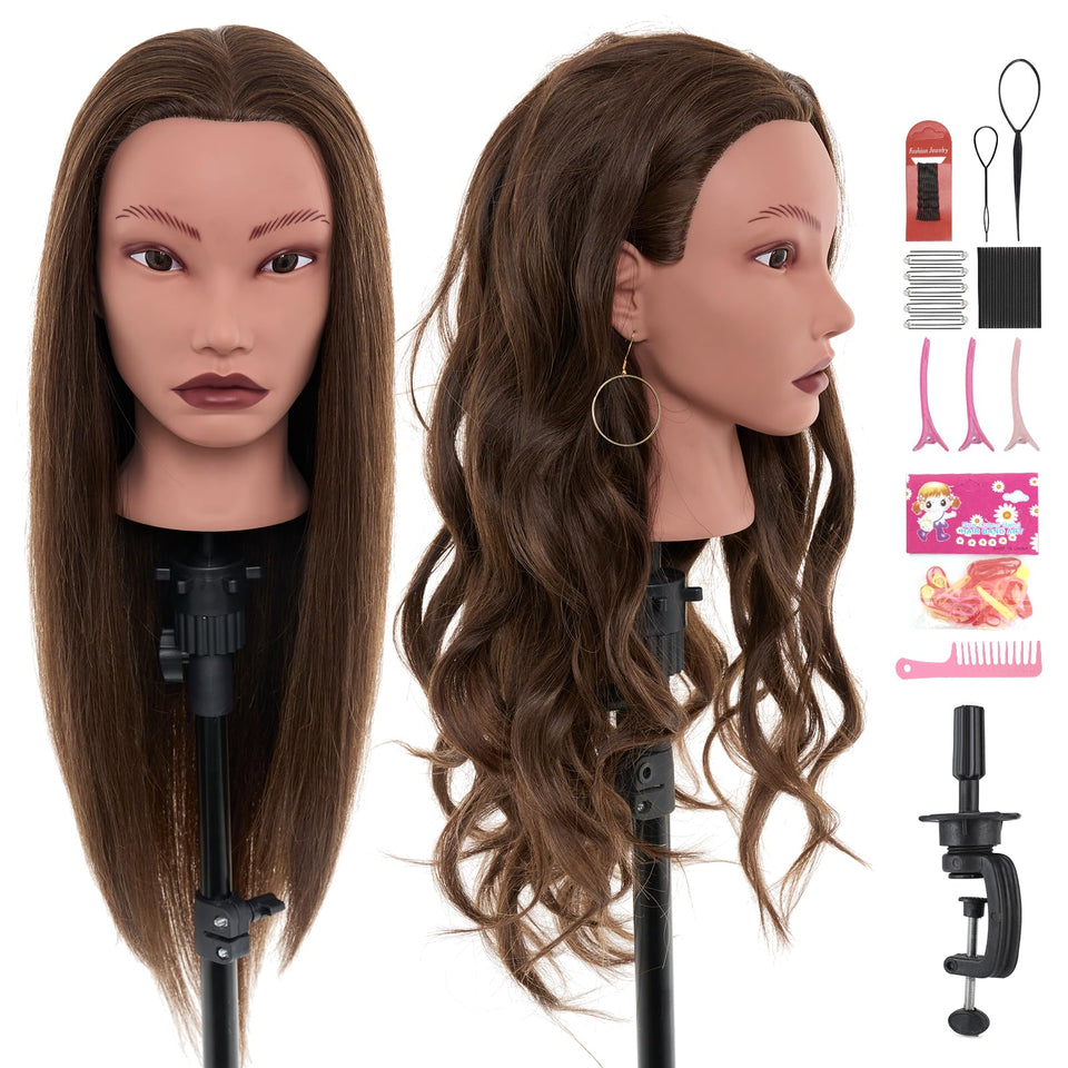 Neverland front-facing mannequin head showing length and styling options