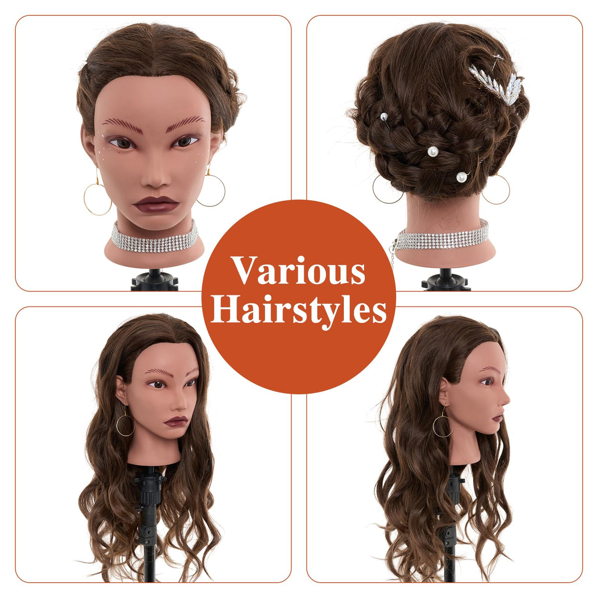 Neverland hair texture shown curled with heat tools for realistic styling