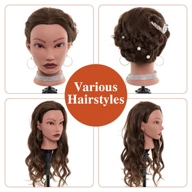 Neverland hair texture shown curled with heat tools for realistic styling