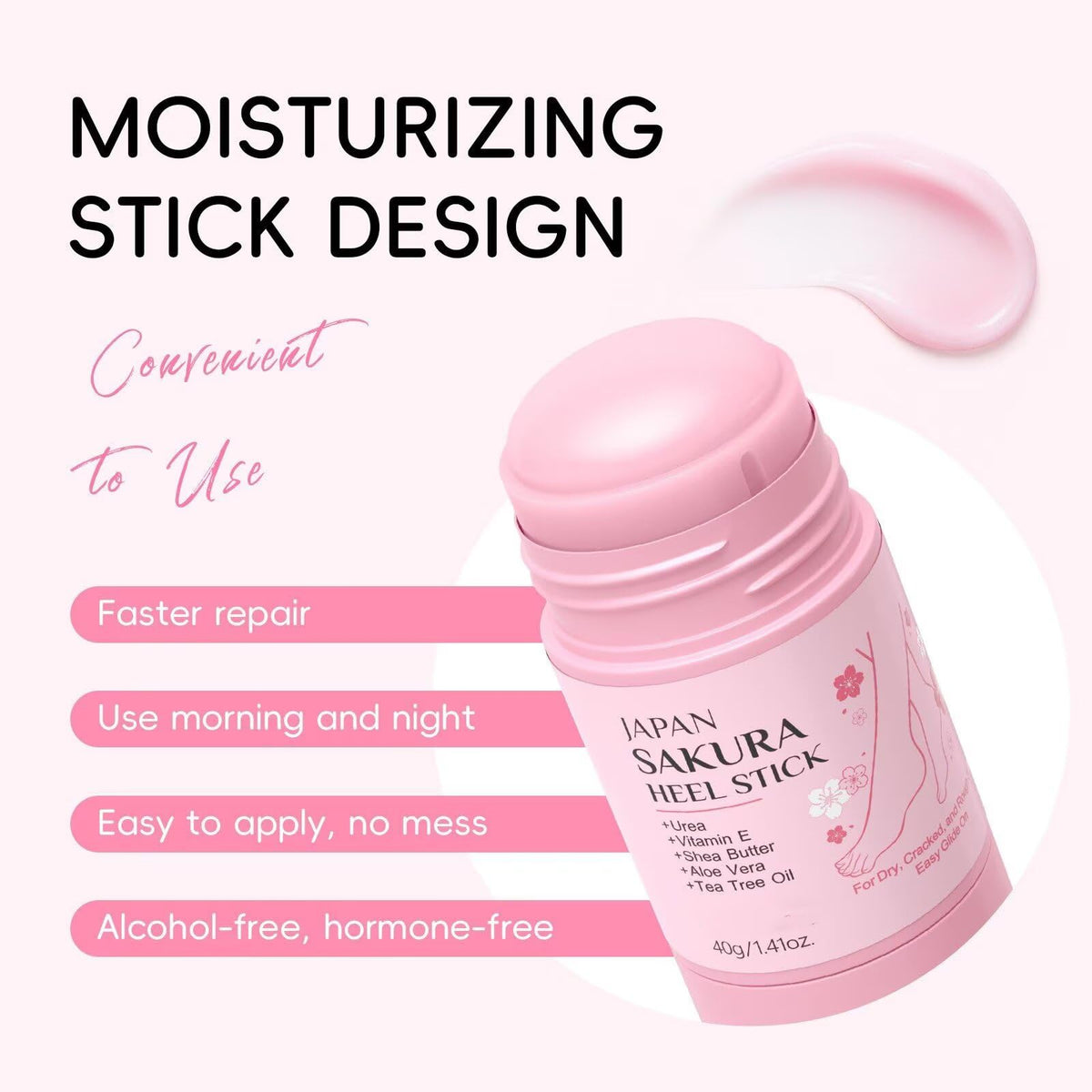 New Cover close-up of balm texture demonstrating smooth, fast-absorbing formula