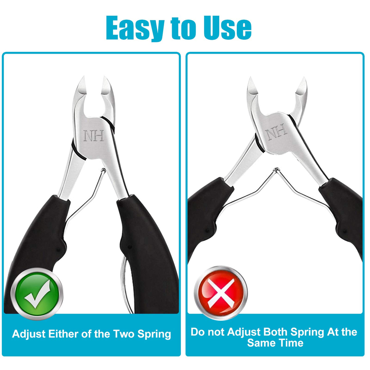 New Huing clippers in a footcare setup demonstrating easy home grooming