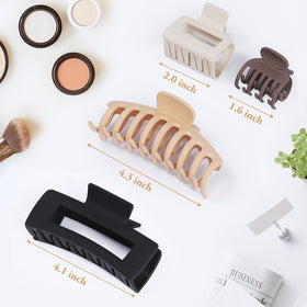 NEW LIVE large rectangle clip close-up showing matte texture benefit