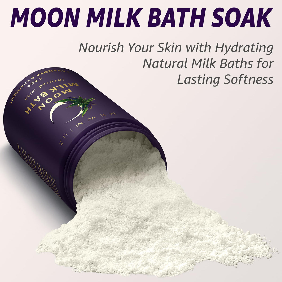 New Miuz in-use bath with milky water, relaxing aromatherapy soak benefit