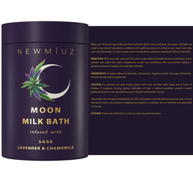 New Miuz Himalayan salt and herbs arranged, shows mineral exfoliation benefits