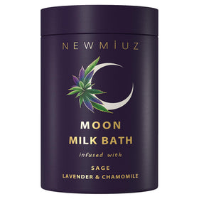New Miuz styled in bathroom setting with candles, promotes calming ritual