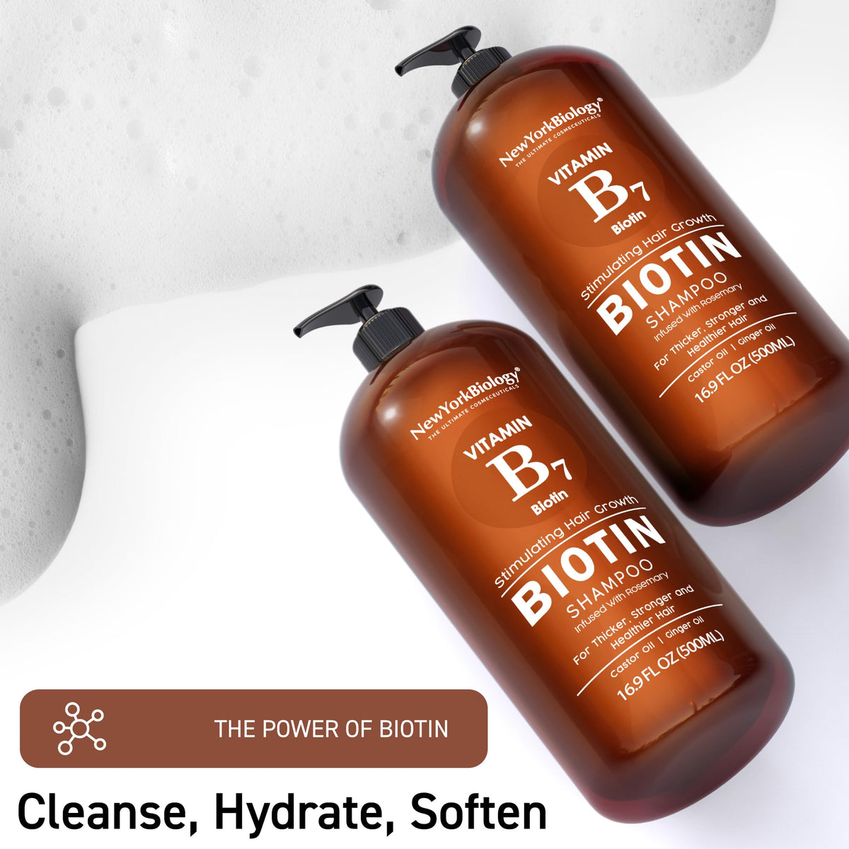 New York Biology lather close-up showing creamy texture and gentle cleansing