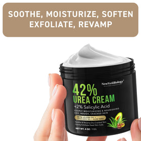 New York Biology cream texture close-up highlighting rich moisturizing feel