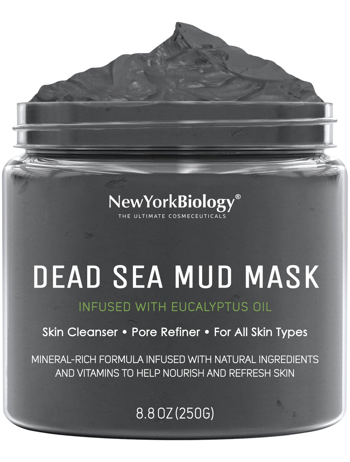 New York Biology front jar view showing label and 8.8 oz size for confident purchase