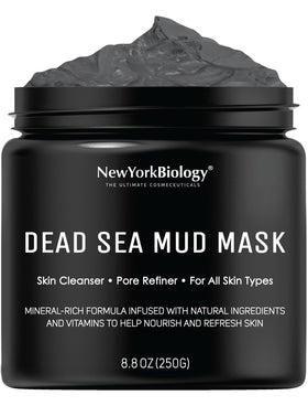 New York Biology front jar view showing label and spa-quality benefits