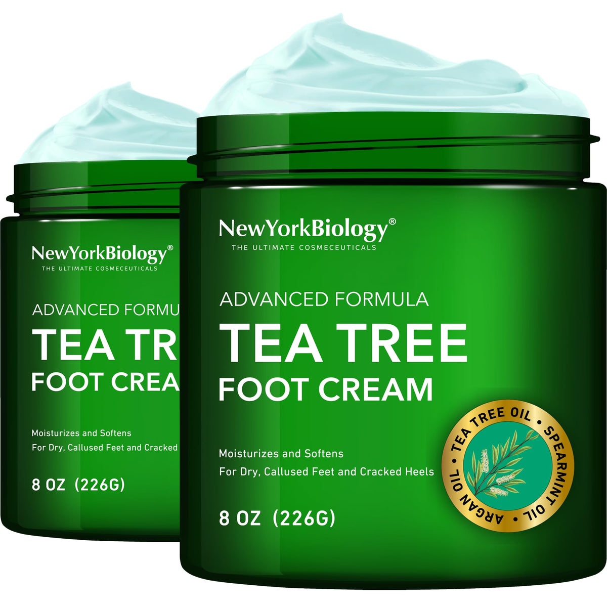 New York Biology front packaging showing product and dual 8 oz jars benefit hydration