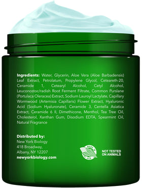 New York Biology close-up texture of cream demonstrating rich hydration