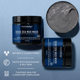 New York Biology 4 oz jar next to a ruler for size comparison showing travel-friendly spa treatment